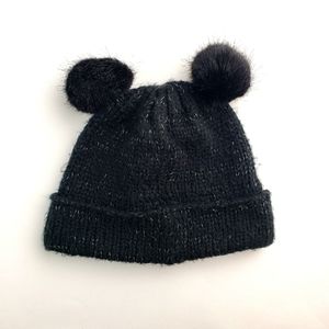 🖤 2/30$ 🖤 black bunny hat winter hat